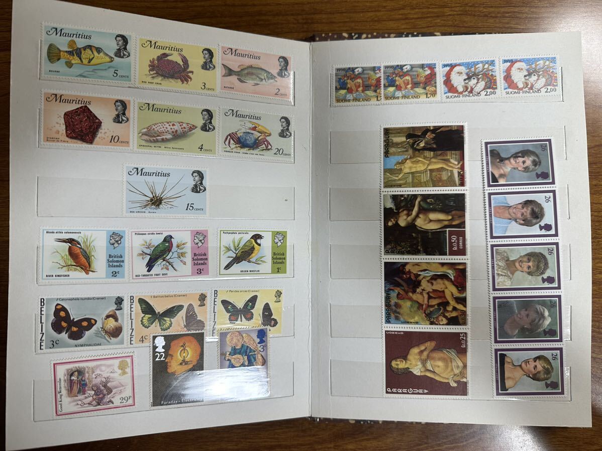 海外切手 色々 約256枚まとめ 未使用 アルバム付きの画像7