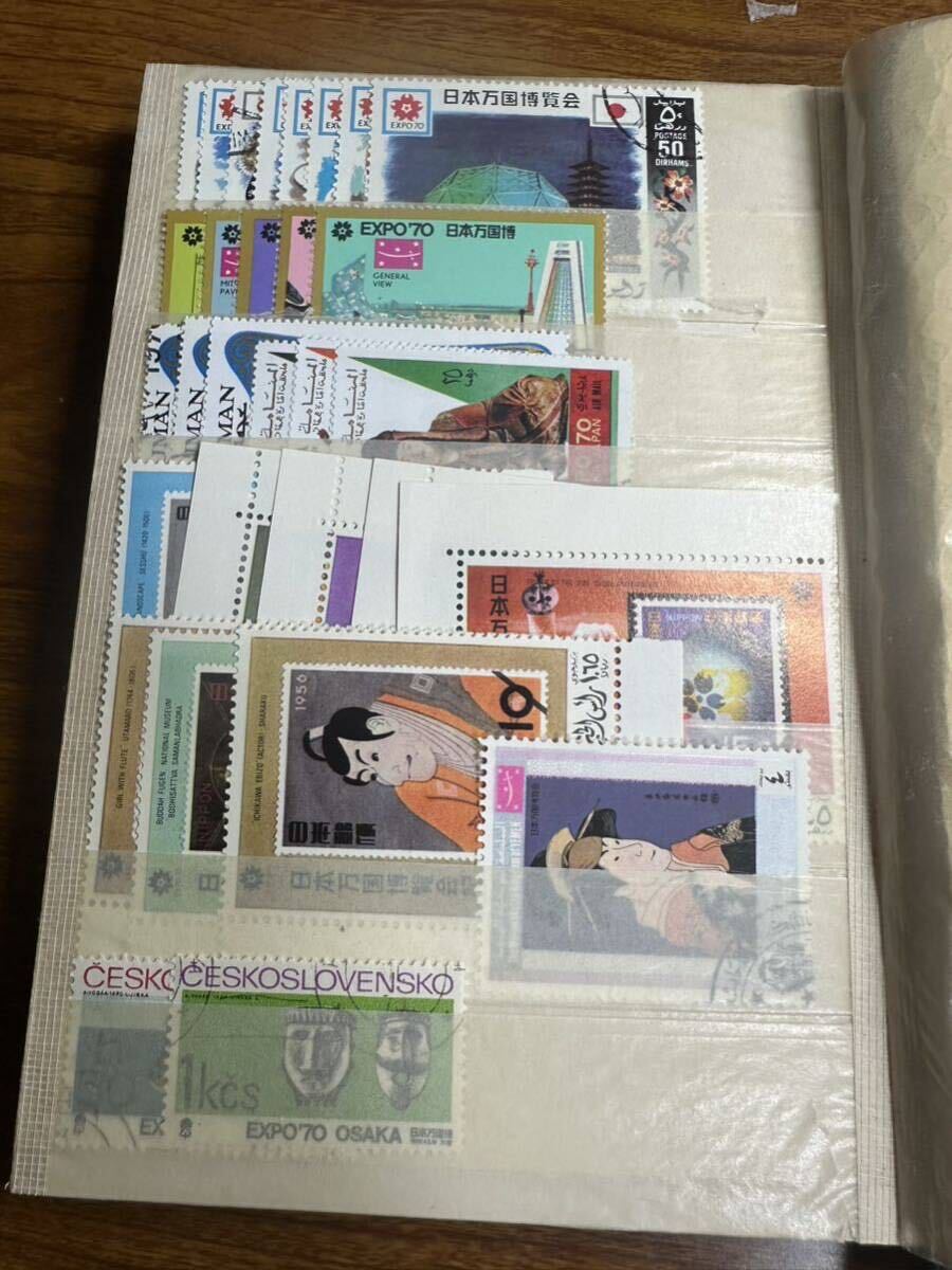  each country Japan world fair stamp unused /139 sheets used ./30 sheets album attaching 