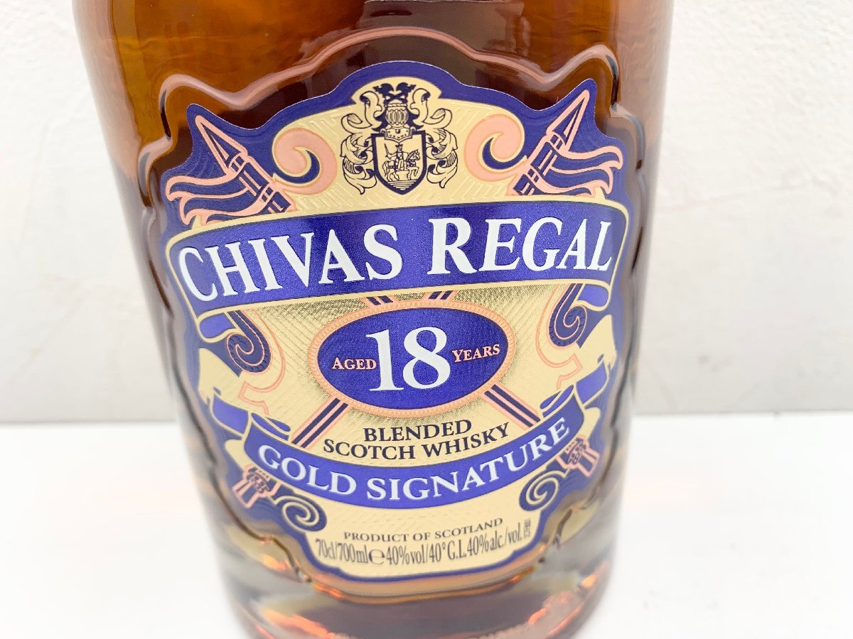 CHIVAS REGAL シーバスリーガル 18年 GOLD SIGNATURE ゴールドシグネチャー 700ml 40％ ウイスキー スコッチ 未開栓 箱付_画像5