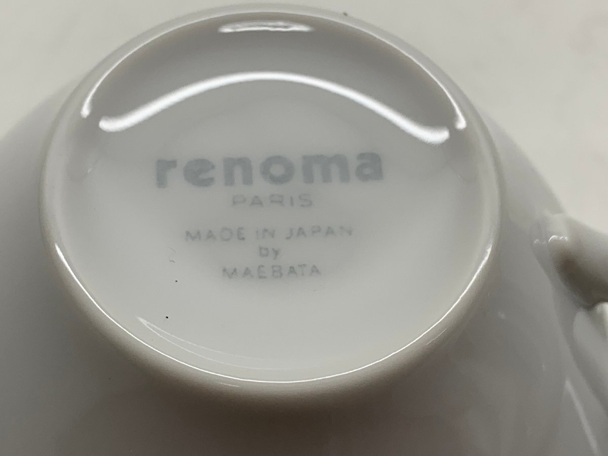 renoma　 カップ&ソーサー　コーヒー　紅茶　プレート セット　 グレー ホワイト 2客セット_画像6