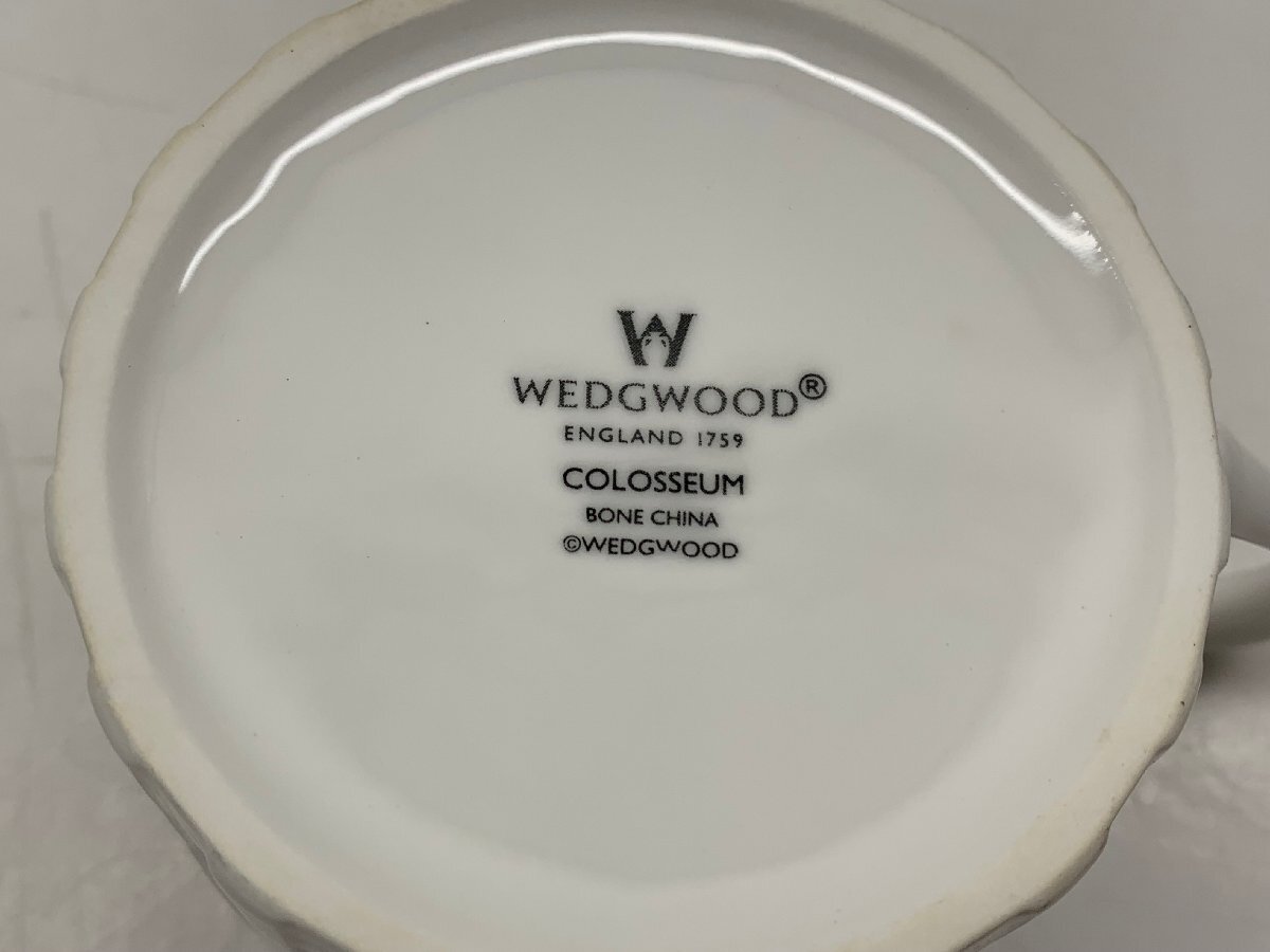 wedgwood ウェッジウッド colosseum コロシアム カップ＆ ソーサー ホワイト 2客セット_画像7