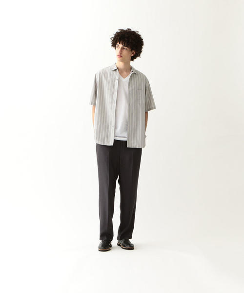 Steven Alan ストライプ シャツ サイズ s スティーブンアラン united arrows ユナイテッドアローズ 81162180204 グレー gray コットン 半袖_画像6