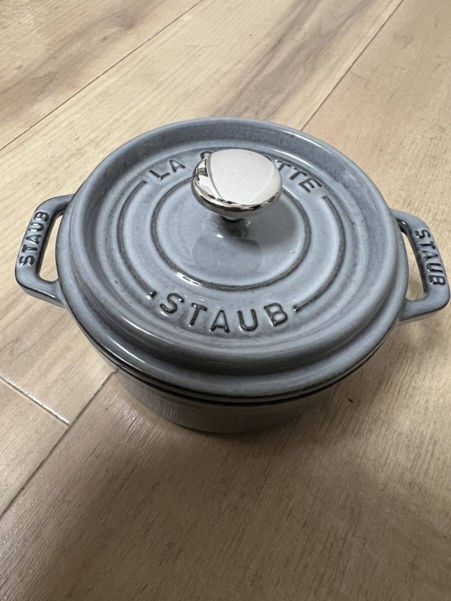 【新品未使用品】【送料無料】Staub ストウブ 鍋 ココット 12cm グラファイトグレー ホーロー ミニ IH対応 調理器具 COCOTTE