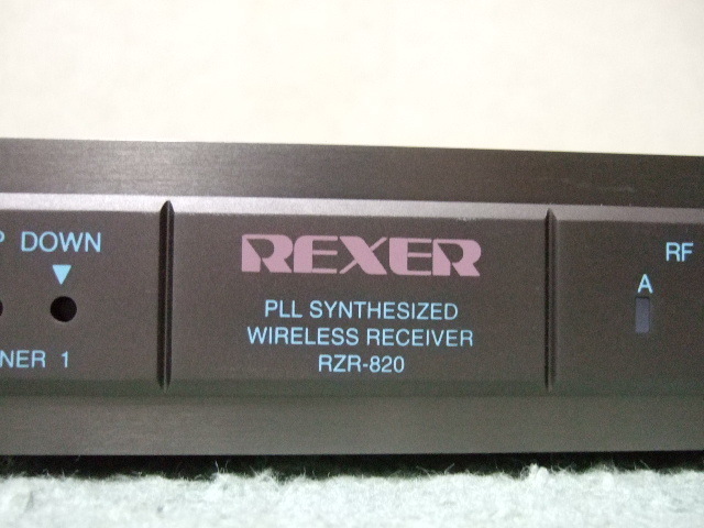 ★REXER(レクサー) RZR-820 ワイヤレスマイクレシーバー★通電OK_画像9