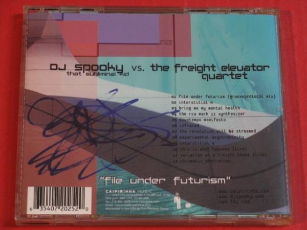 DJ Spooky that subliminal kid VS. the freight elevator quartet『File Under Futurism』 CD_画像2