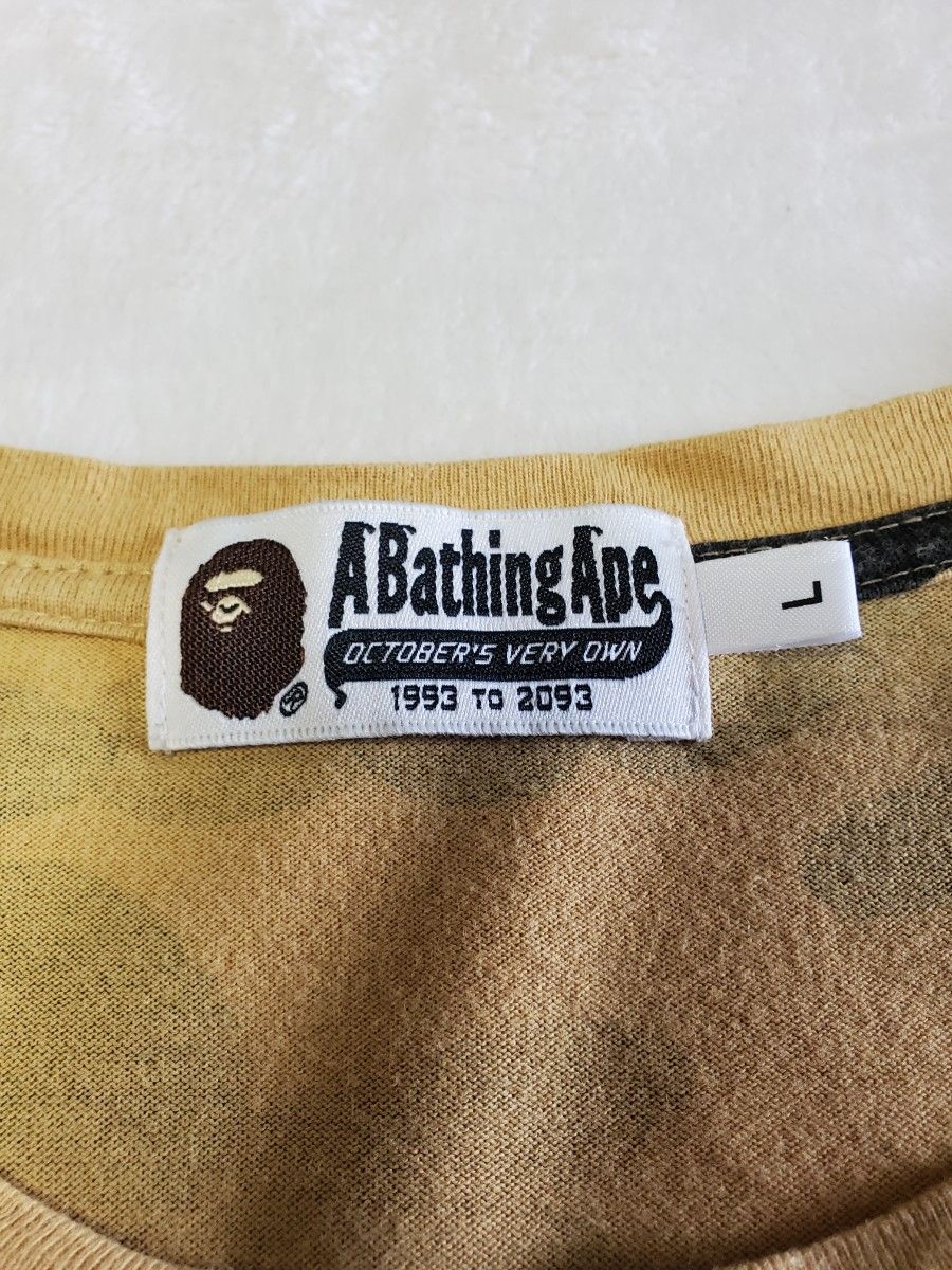 【希少】A BATHING APE × OVO コラボ　Tシャツ　カモフラ 半袖 迷彩