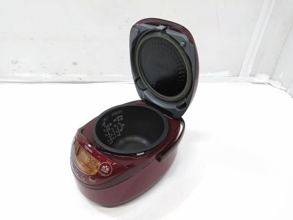 ♪TOSHIBA 東芝 IH炊飯器 備長炭鍛造かまど釜 3.5合炊き RC-6XM 2020年製 E043009B @100♪の画像5