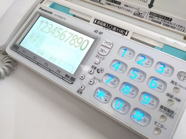 ▲ Panasonic パナソニック KX-PD600DL 電話機 FAX 普通紙ファクス おたっくす 0509B-8 @80 ▲_画像3