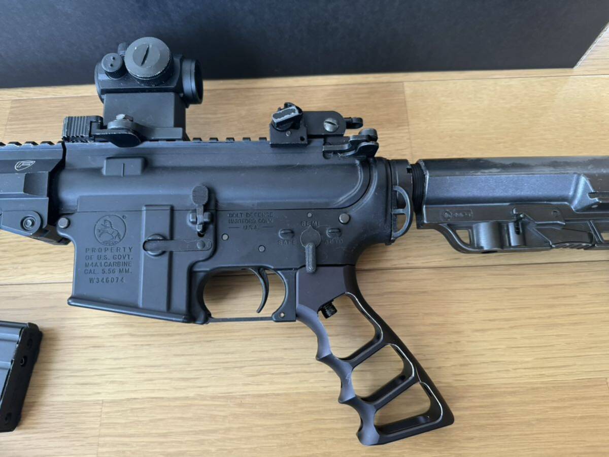 東京マルイ　M4 MWS GBB ガスブローバック　エアガン　外装カスタム 安全弾速適合　米軍ライフル　民間風　18歳以上用　ASGK おもちゃ玩具_スケルトングリップ