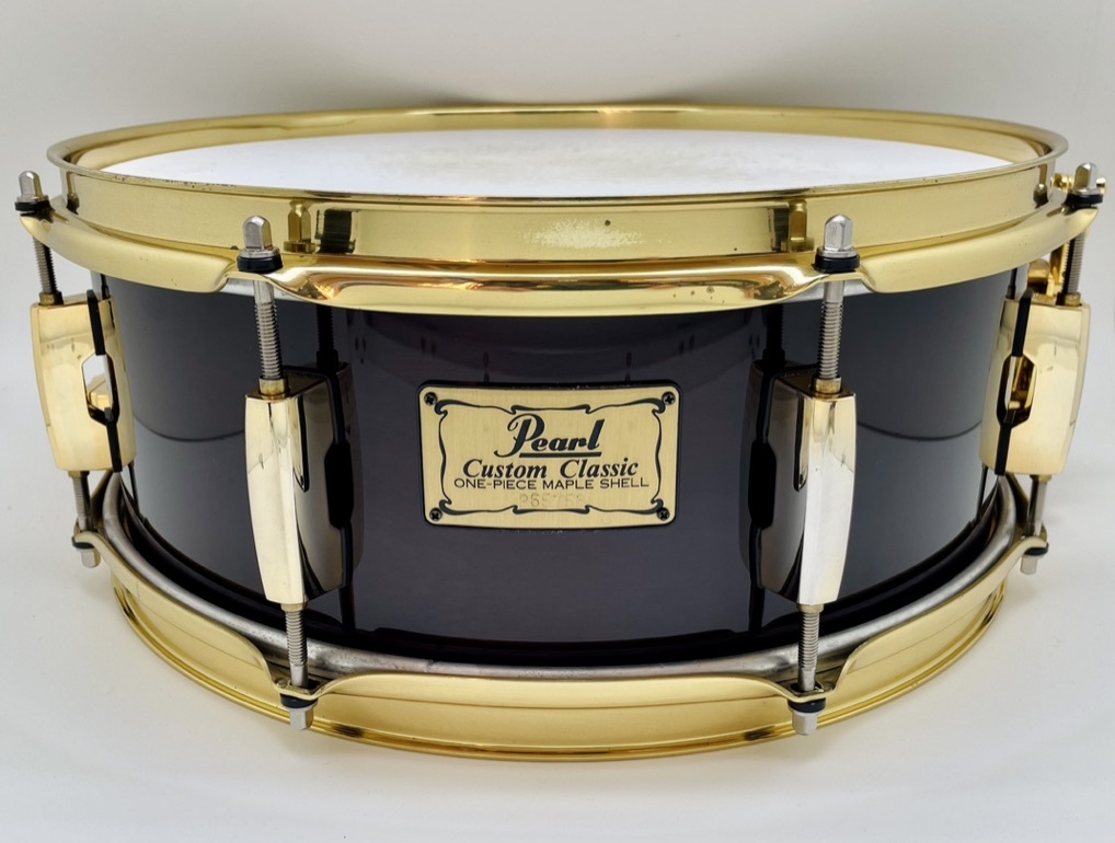 5.5 x 14 жемчуг custom Classic * One-piece Maple малый барабан *Pearl Custom Classic One Piece Maple Shell Snare Drum *JAPAN*