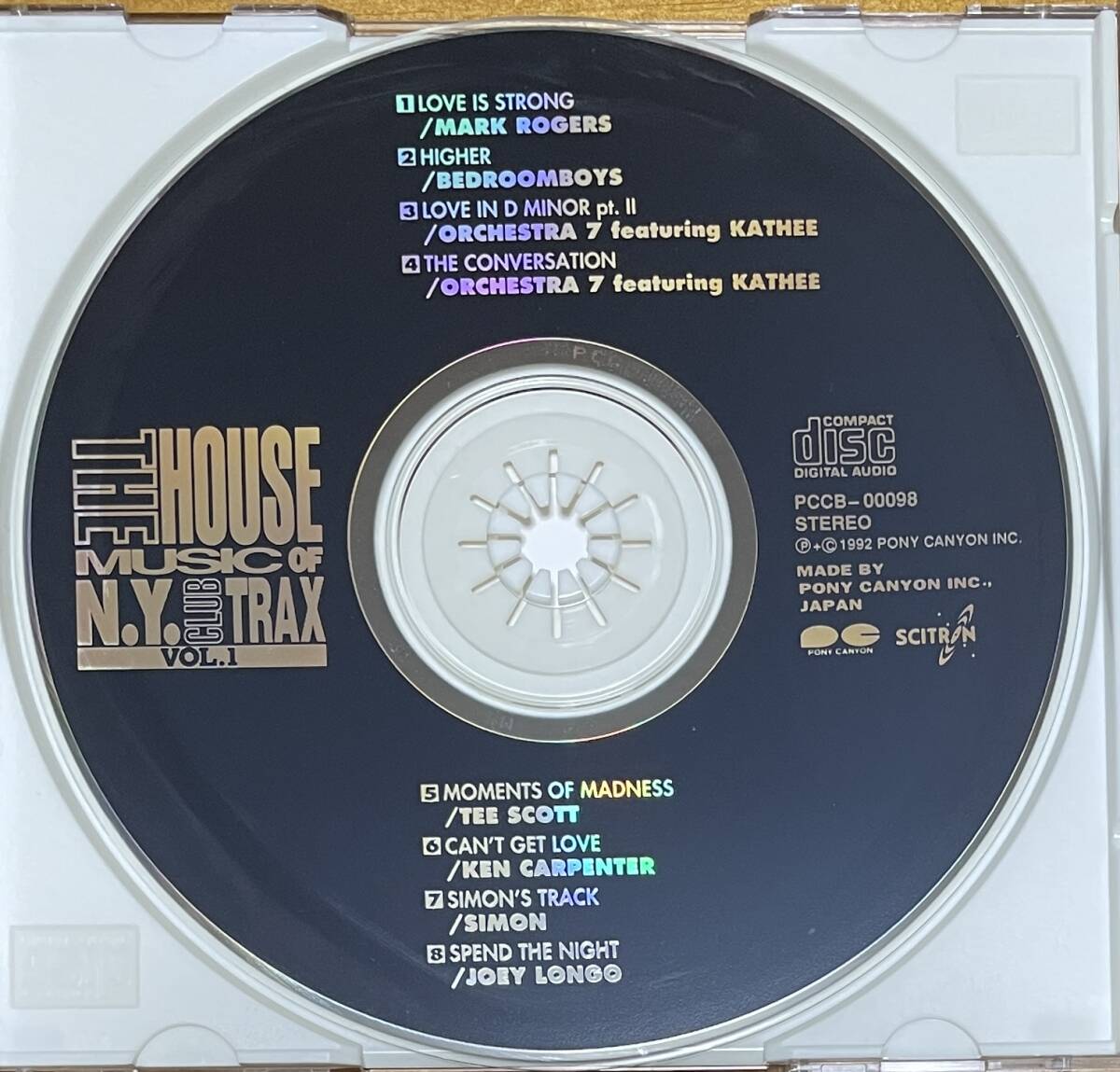 45 The House Music Of N.Y. Club Trax Vol. 1 国内盤ライナー付 SoulFull Deep House Garage House House Deep House Tribal House 中古品_画像3