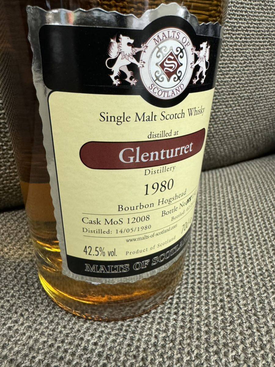 グレンタレット Malts Of Scotland 1980-2012 700ml 42.5% Glenturret バーボンホグスヘッドの画像4