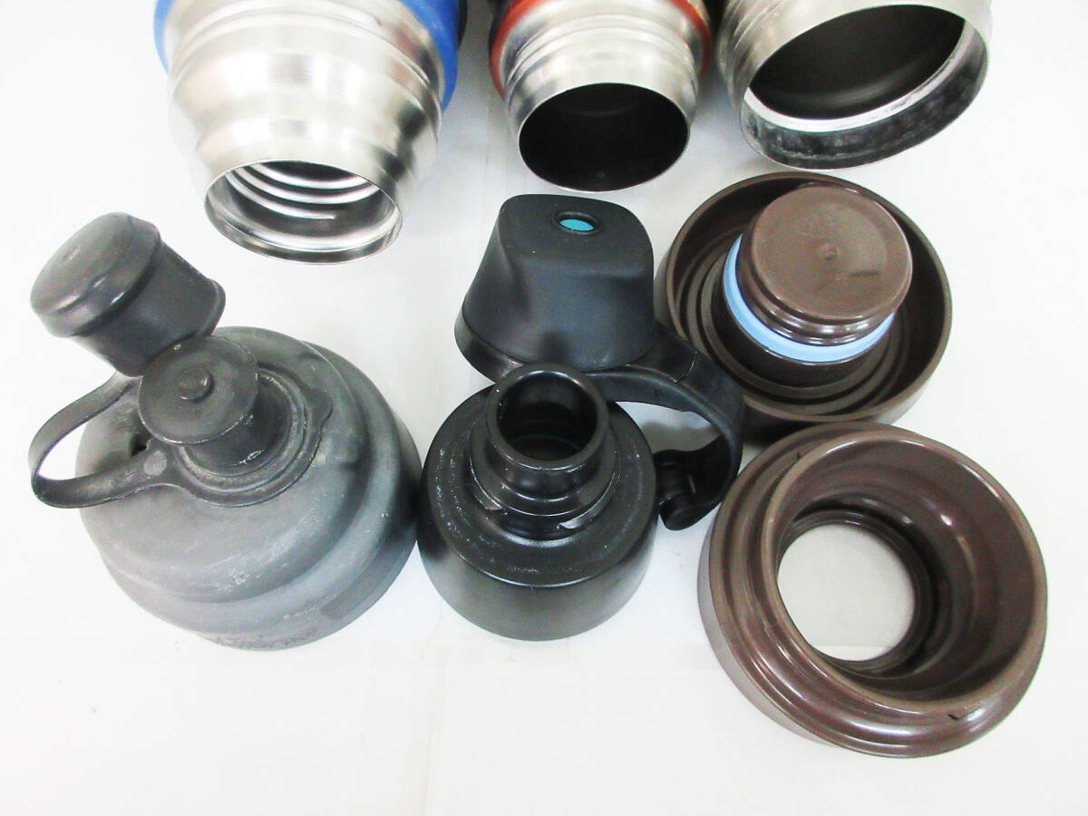 N8948【水筒】3本★サーモス THERMOS★FBE-1000F 1000ml/1L★FFD-500 TCMK-500 500ml/5L★ウォーターボトル ステンレスボトル★中古_画像4