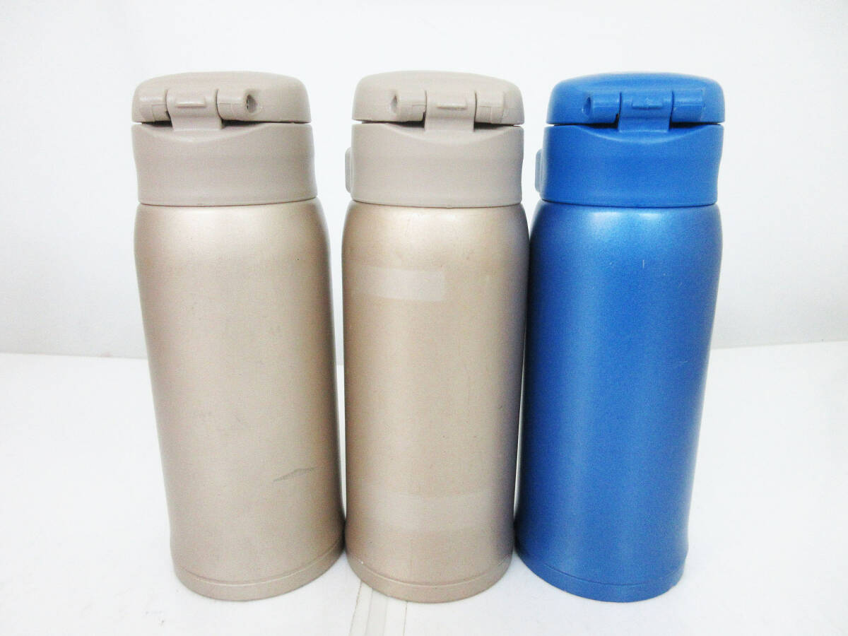 N8949【水筒】3本★象印マホービン★SM-SA36 360ml★SM-SD36 360ml★ZOJIRUSHI 直飲み ステンレス マグ ボトル★中古_画像2