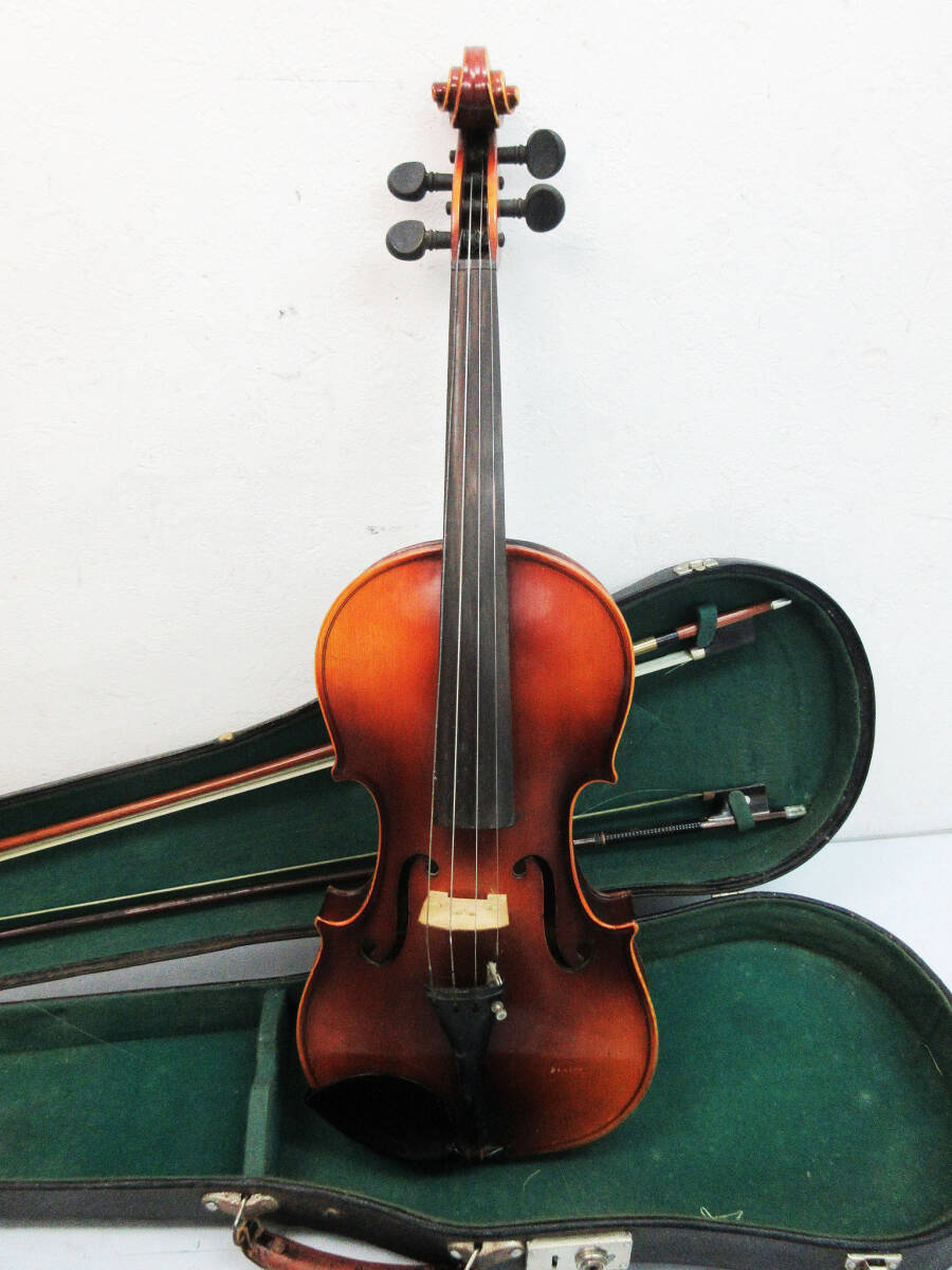 SH6038【バイオリン】鈴木バイオリン SUZUKI VIOLIN 4/4 NO.18 1987年★弓/TANIZAWA ハードケース付き★ヴァイオリン 楽器 弦楽器★中古★_画像2