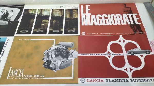 #LANCIA Lancia FLAMINIAfla Mini aFULVIA English version catalog pamphlet Italy printing foreign automobile old car .. less together 9 pcs. set #Y②