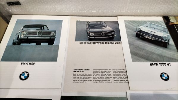 #BMW GT 1600 1800 2000 2002 English version catalog pamphlet west Germany printing foreign automobile old car .. less together 12 pcs. set #Y⑥