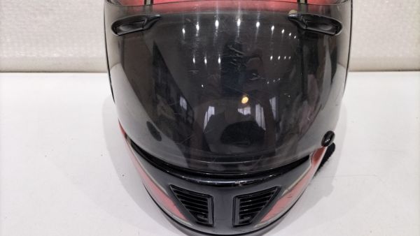 ■Arai アライ ヘルメット 59～60cm オートバイ 自動二輪車用 フルフェイス 赤 レッド 1992年製■Y_画像5