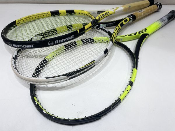 ■Babolat バボラ aero prolite aero pro drive pure aero アエロシリーズ 3本セット ジャンク 現状品■T④_画像3