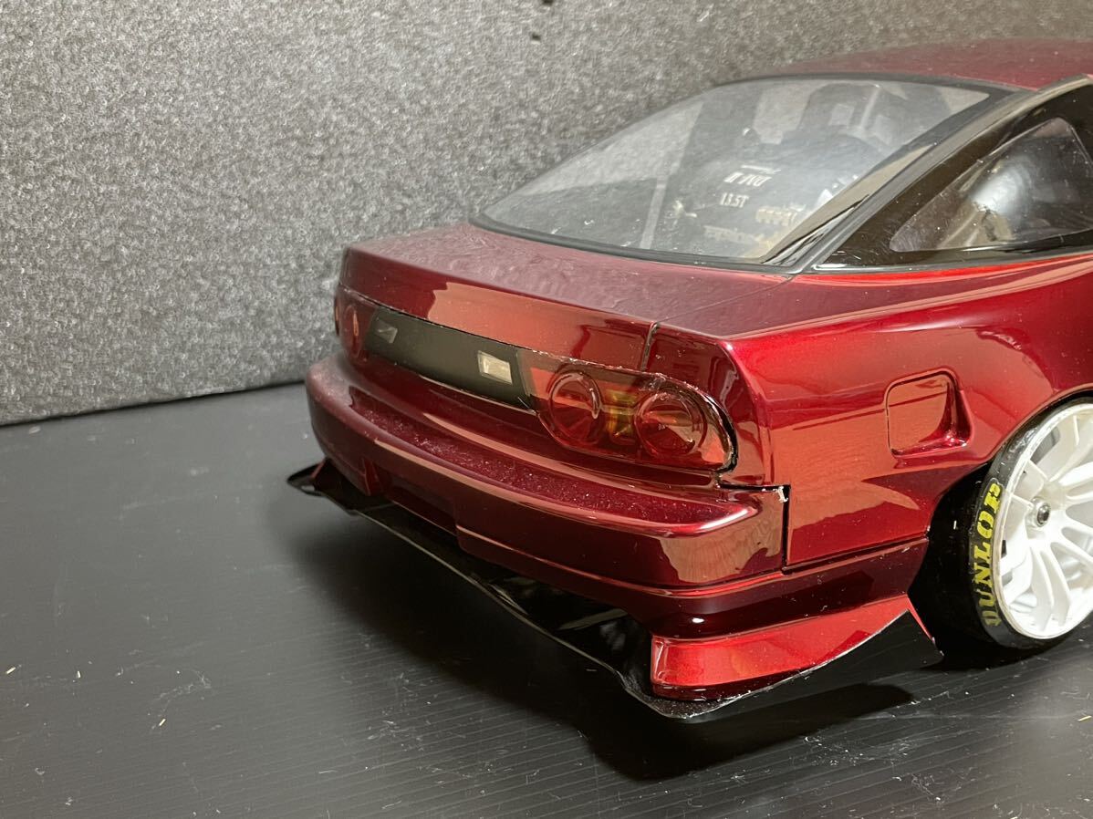 ReveD　wisteria180SX レーヴディRCボディ reve d エアブラシ塗装reve dミラー付きSHOW UPカラーラジドリ ヨコモ パンドラ NISSAN _画像5