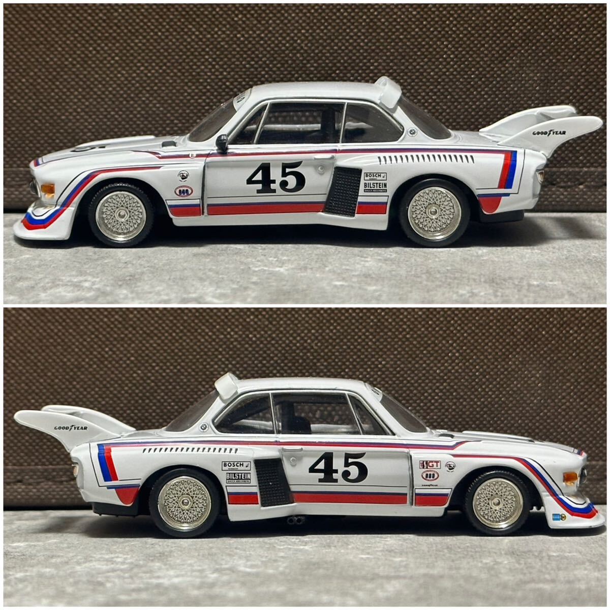 1/43 デルプラド BMW 3.5 CSL 本体のみ 自作ミラー delprado 3.0 1975 ミニカー ルマン le mans 世界のレーシングカーコレクション_画像3