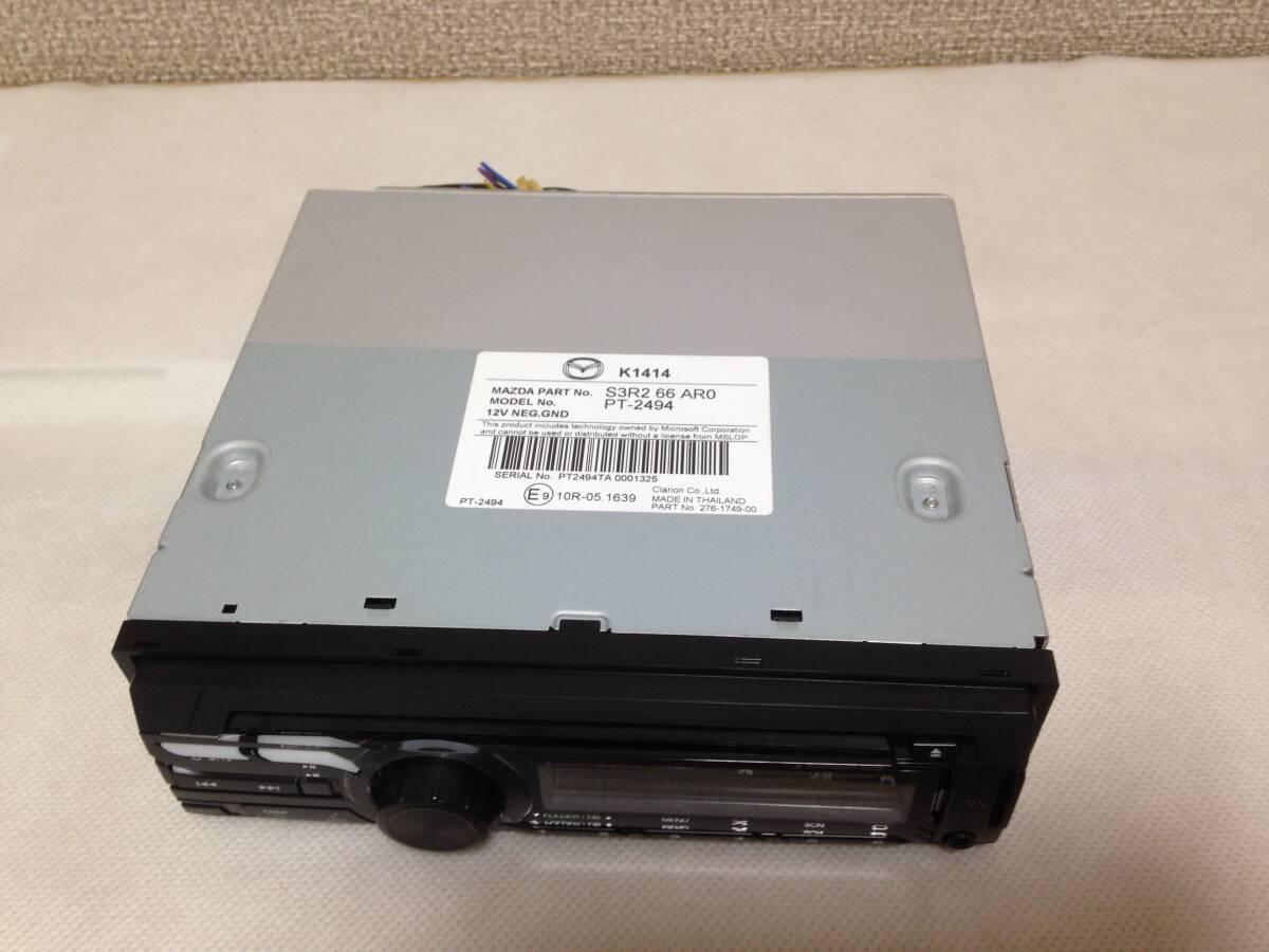 送料無料 マツダ純正CDデッキ K1414 S3R2-66-AR0 PT-2494 動作 送料無料 マツダ純正CDデッキ K1414 S3R2-66-AR0 PT-2494 動作