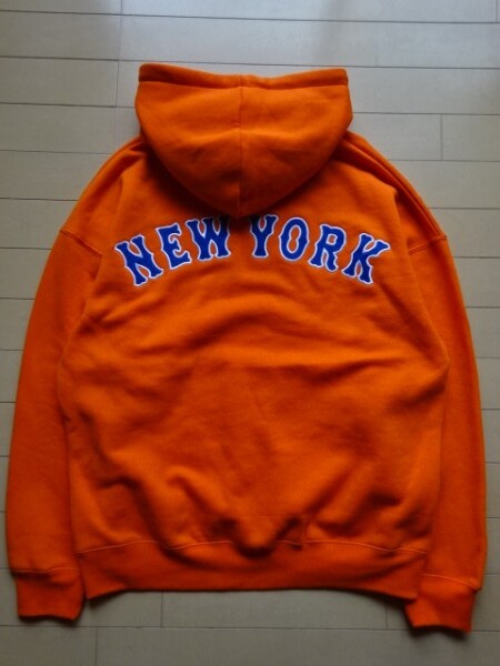 MLB公認【CAITAC FAMILY】 ニューヨーク メッツ スウェットパーカー オレンジ SIZE:MEDIUM (カイタックファミリー)_画像3