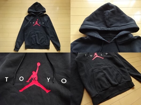 【NIKE】JORDAN ロゴ スウェットパーカー ブラック SIZE:SMALL (ジョーダン,JUMPMAN,バスケットボール,NBA,Bリーグ)_画像5