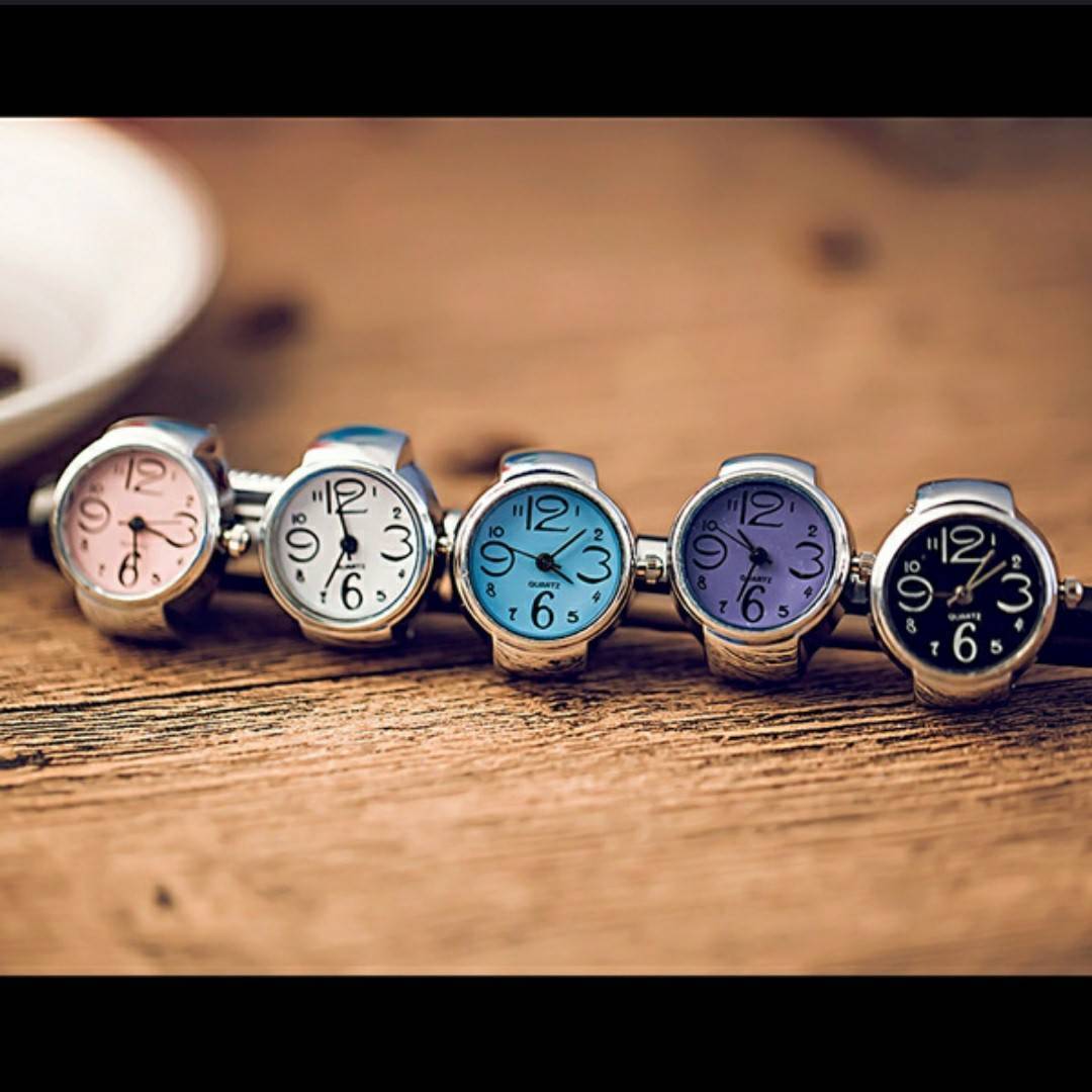 新品　未使用◆　レディース 腕時計 リングウォッチ 指輪時計 指時計 アナログ 指輪　文字盤直径約2.4cm 文字盤厚度約0.8cm バンド4.8-6cm_画像8