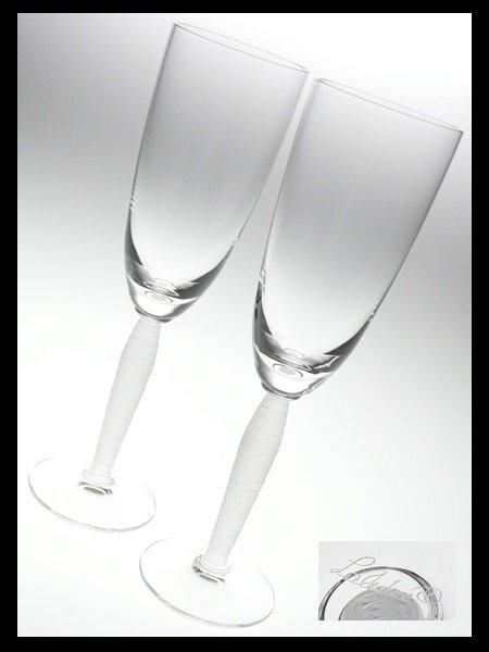 n874 LALIQUElalik crystal lube ru пара бокал для шампанского шампанское флейта 2 покупатель 