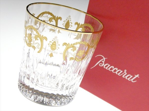 N712 Baccarat バカラ クリスタル 高級シリーズ アンペラトール 金彩 オールドファッション ロックグラスの画像1