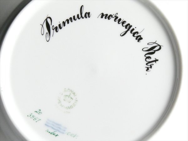 n624 ロイヤルコペンハーゲン 最高級シリーズ フローラダニカ ① プレート 17cmの画像6