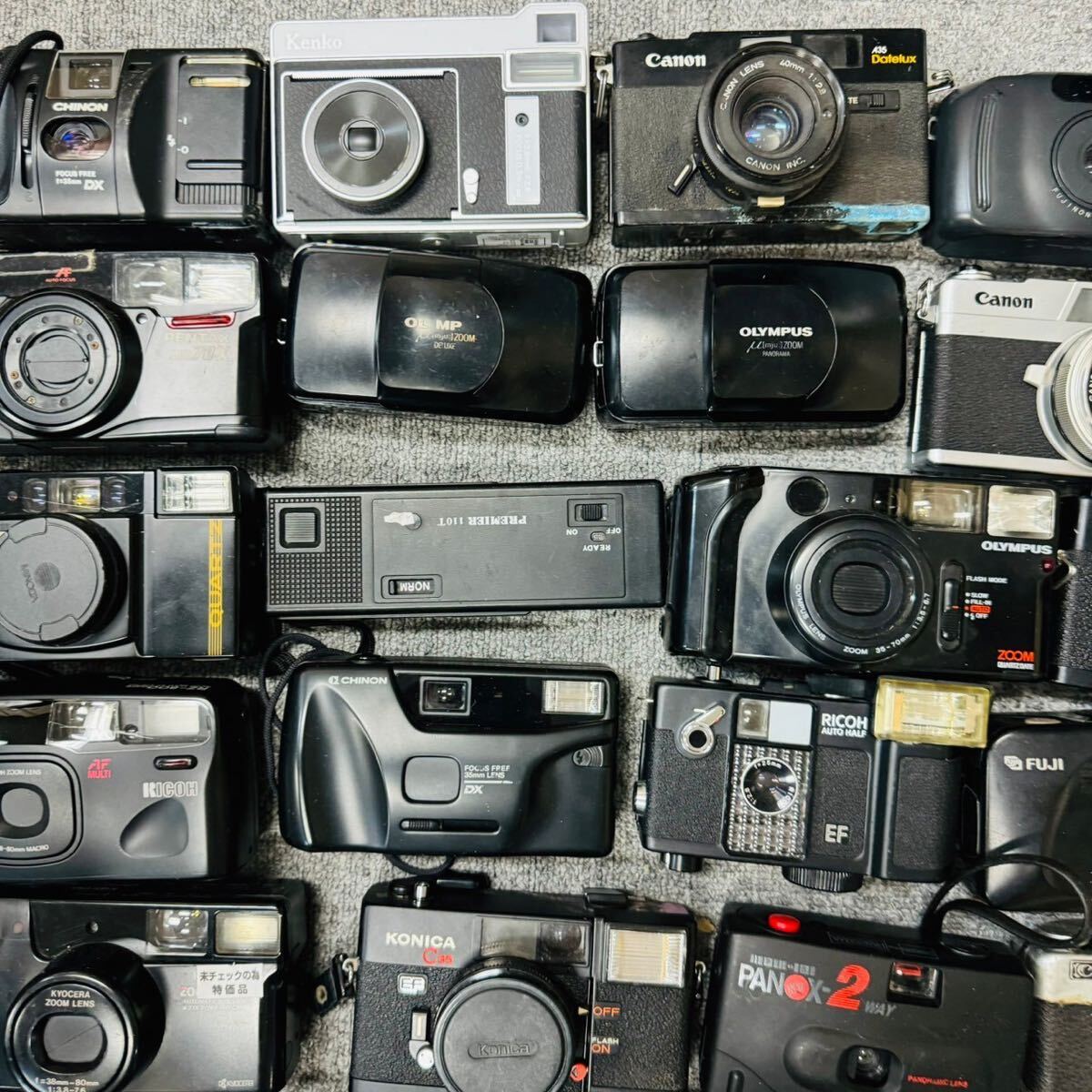 【超大量まとめ】コンパクトフィルムカメラ 50個以上 OLYMPUS MINOLTA RICOH Canon Nikon Olympusなど NN1981_画像3