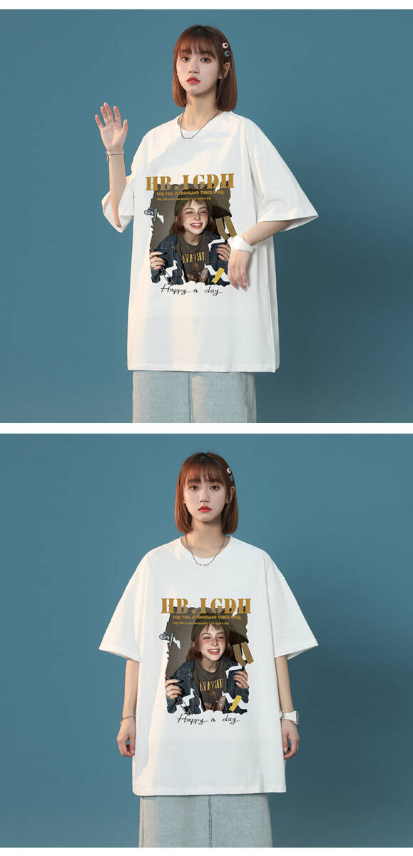 グランジ フォト Tシャツ ティーシャツ 写真 女の子 Nirvana カートコバーン バンドT 半袖 ホワイト 2サイズ ※XSとLサイズは完売_画像5