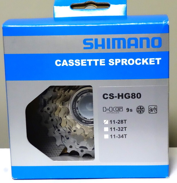 未使用 CS-HG80-9 11-28T 9s シマノ ディオーレLX SHIMANO DEORE LX カセットスプロケット (管理番号:3)