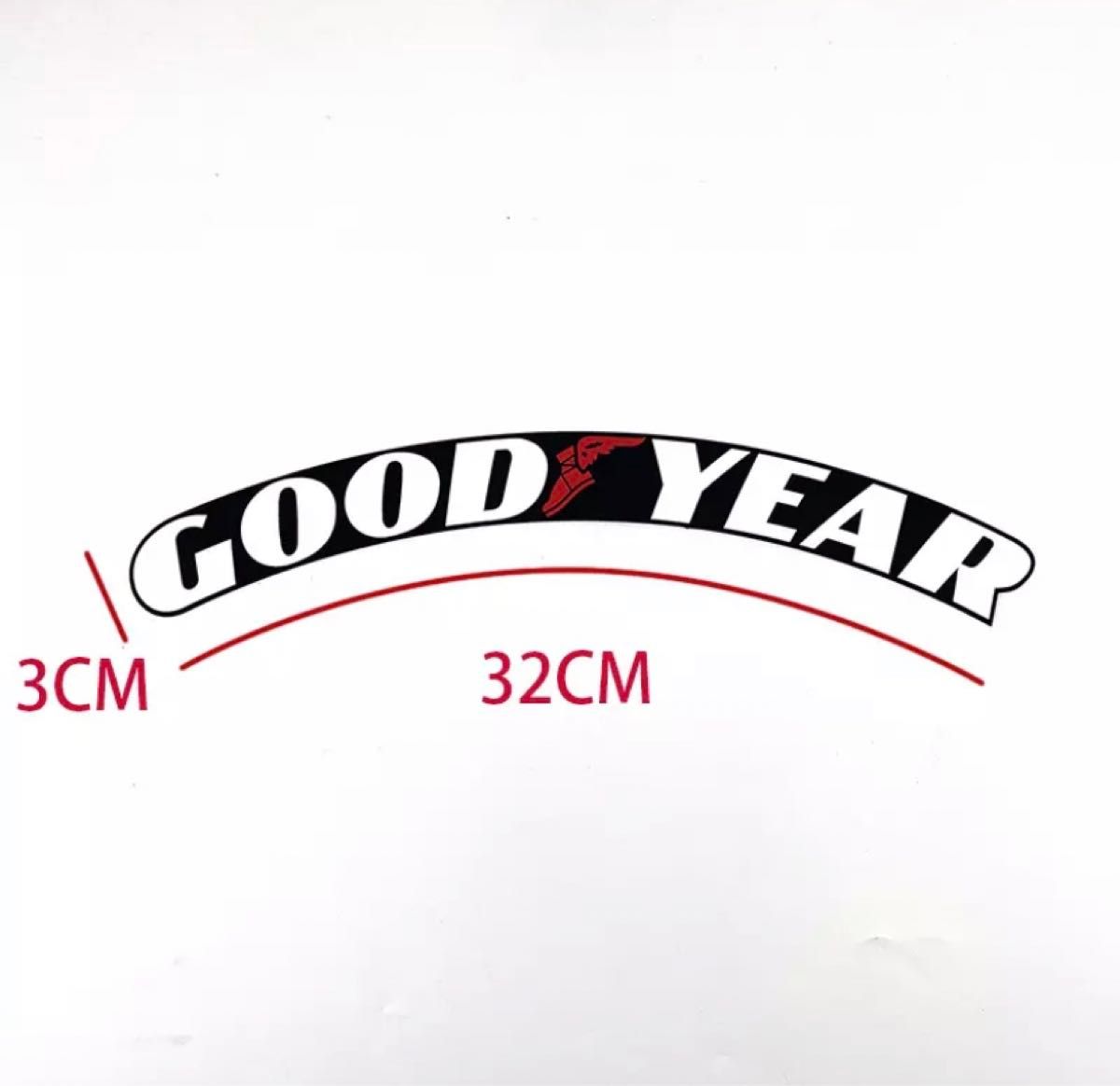 グッドイヤー　タイヤステッカー 1台分 4枚  GOODYEAR タイヤレター　タイヤデカール