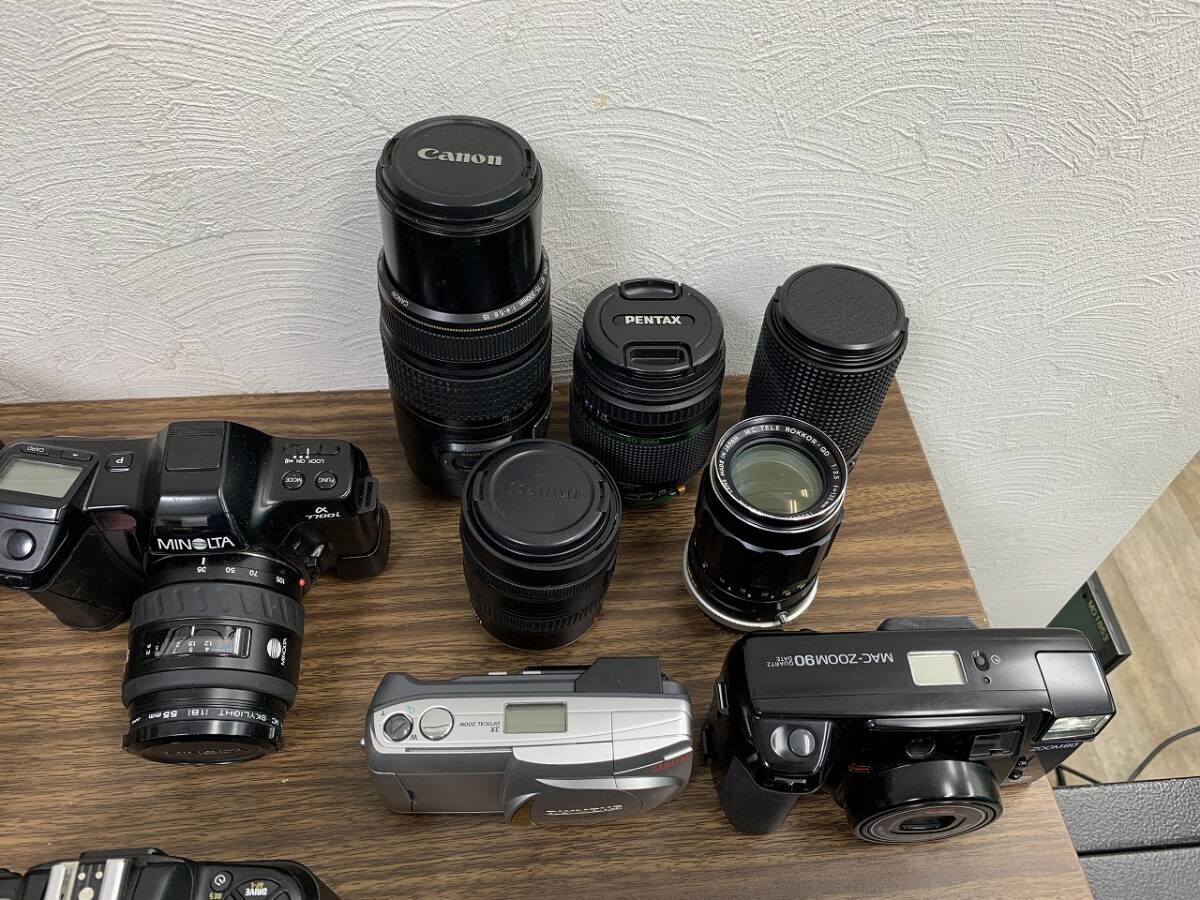 13011C 一眼レフ/ビデオ/コンパクト/デジカメ/レンズ/ストロボ/カメラ周辺機器 大量 おまとめ Nikon/Canon/OLYMPUS/PENTAX/Minolta などの画像6