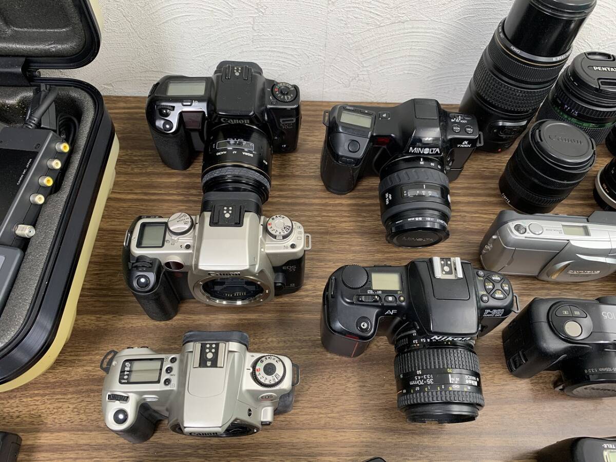 13011C 一眼レフ/ビデオ/コンパクト/デジカメ/レンズ/ストロボ/カメラ周辺機器 大量 おまとめ Nikon/Canon/OLYMPUS/PENTAX/Minolta などの画像4