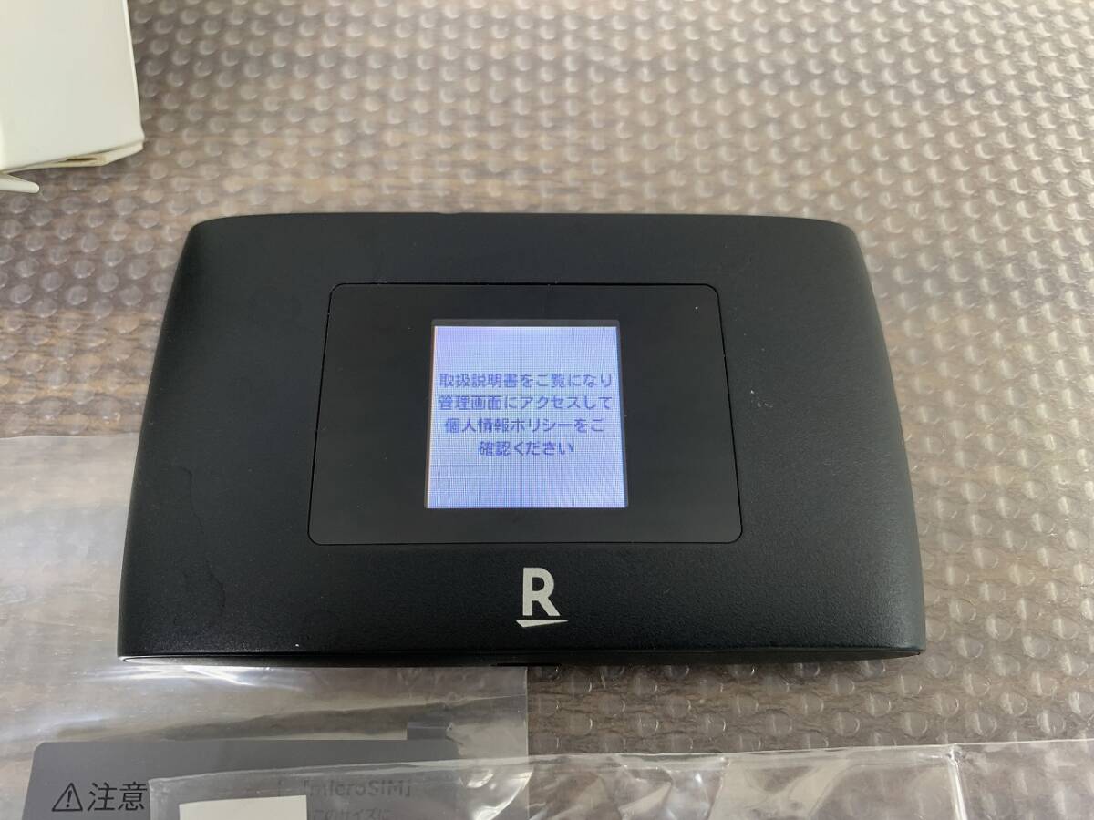 ★13935 楽天/Rakuten WiFi Pocket 2c ZR03M モバイルルーター ブラック/黒 ZKZT2102BK★_画像2