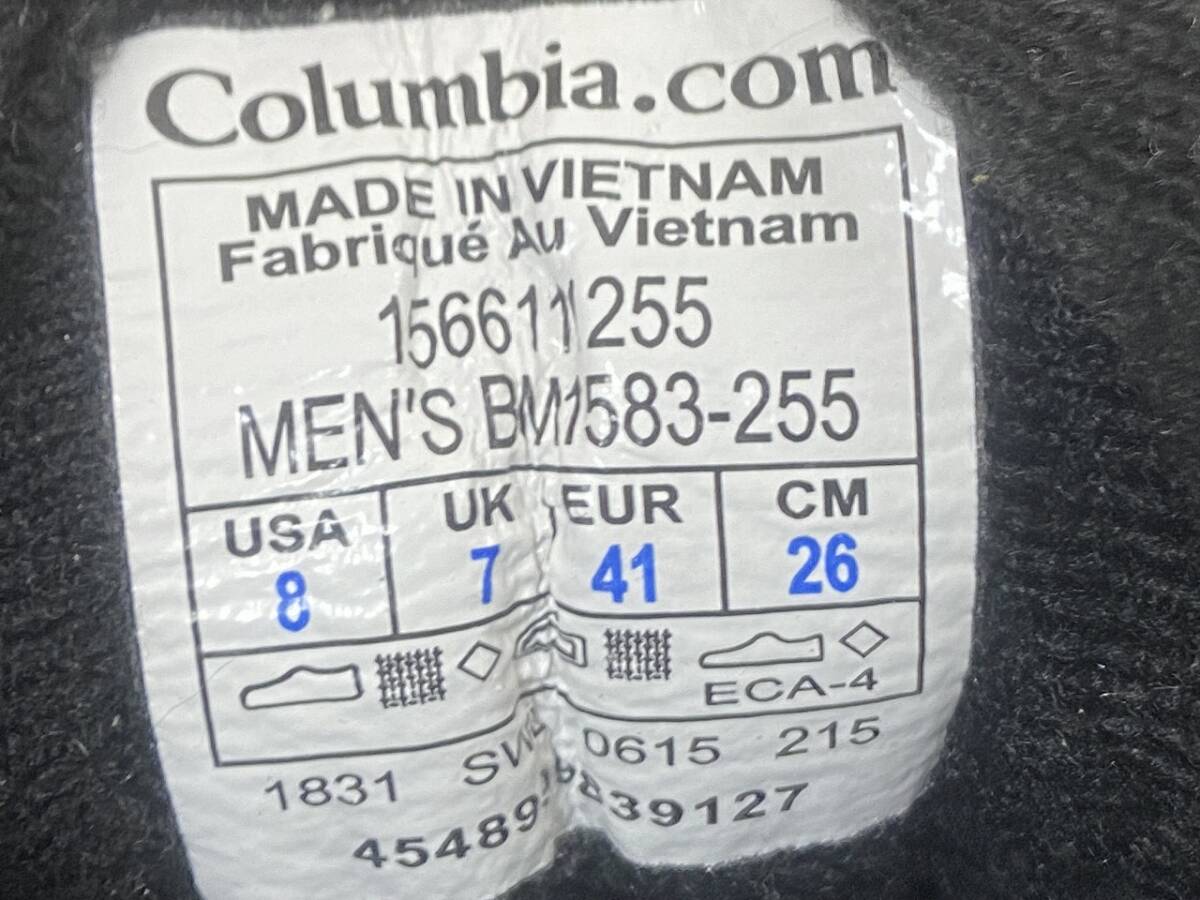 14041★Columbia コロンビア スノーブレードライトウォータープルーフ 200grams WATERPROOF TECHLITE 靴 MEN'S BM1583 26.0cm_画像10