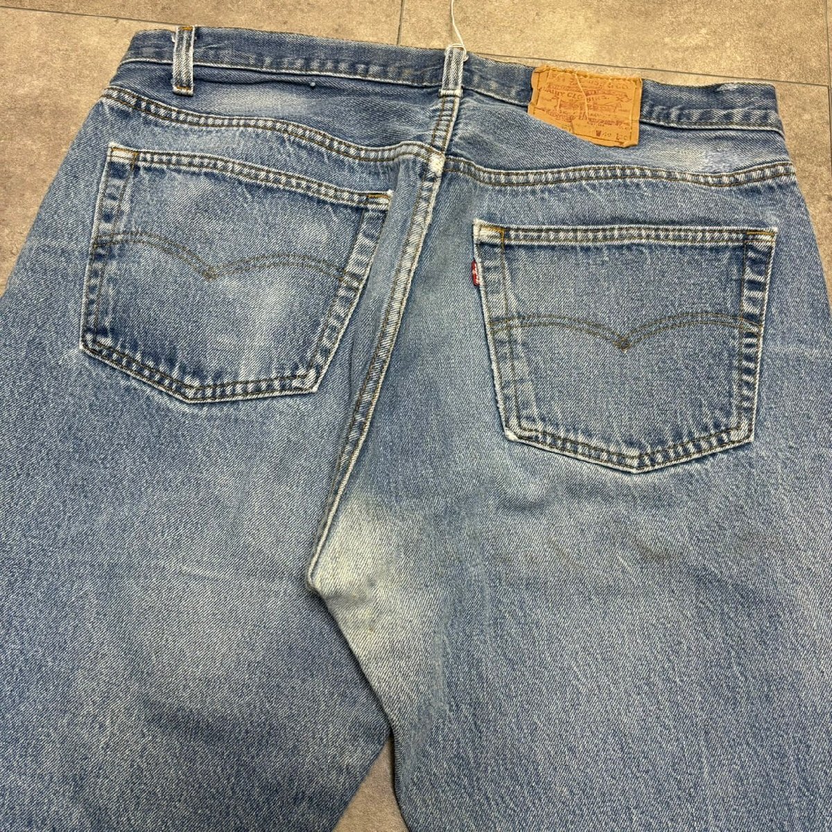 USA made 80 period Levi\'s 501 Vintage Denim 40×30 stamp MADE IN USA 80s inside . single 