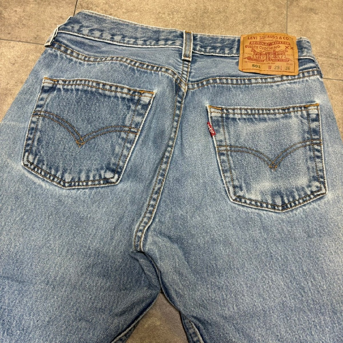 MEXICO製 00年代 Levi's 501 ビンテージ デニム 29×36 刻印190 MADE IN MEXICO 00s_画像4