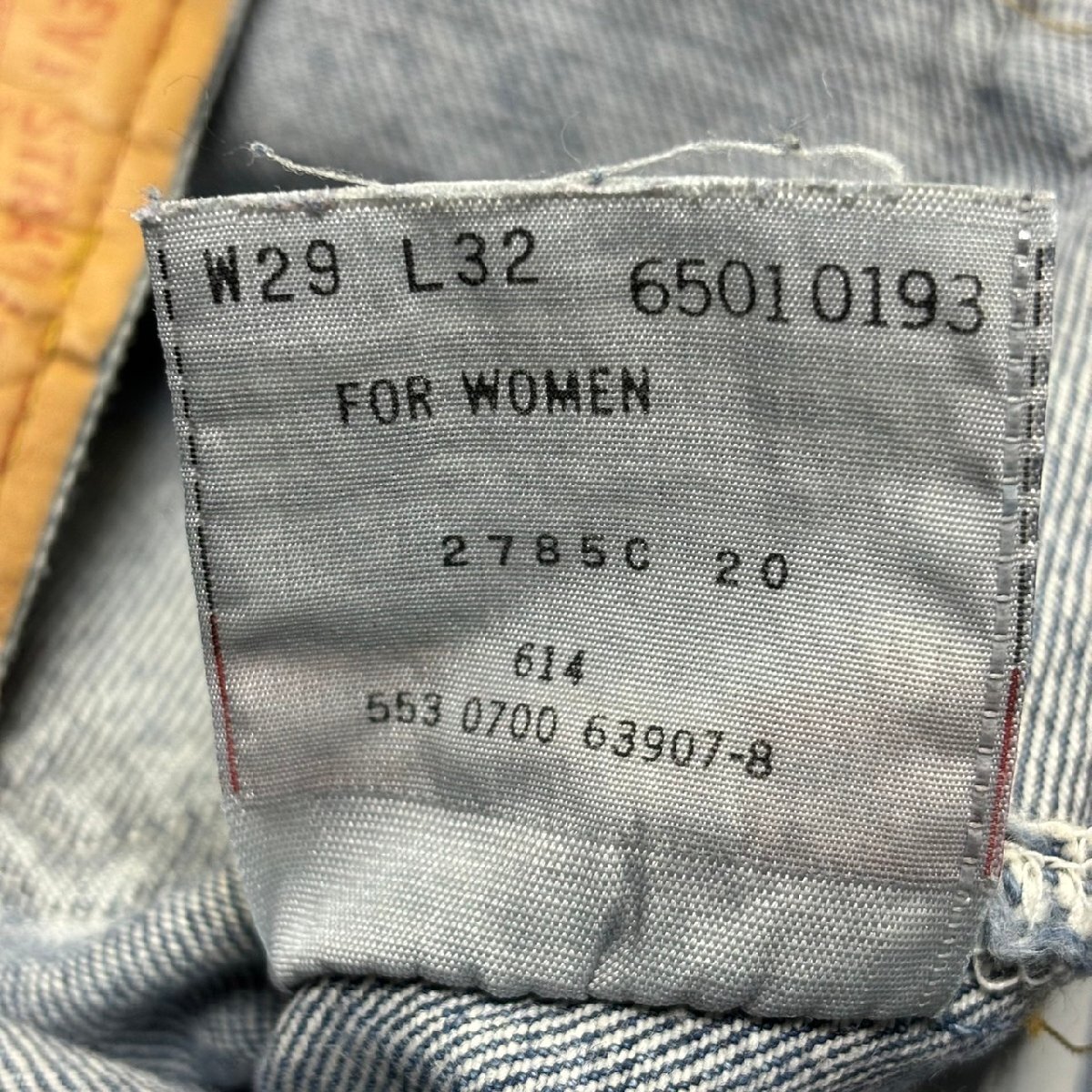 USA made 00 period Levi\'s 501 Vintage Denim 29×32 stamp 553 MADE IN USA 00s