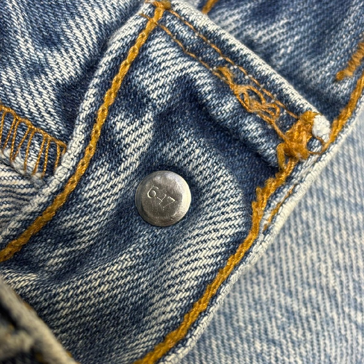 MEXICO製 00年代 Levi's 501xx ビンテージ デニム 32×38 刻印647 MADE IN MEXICO 00s_画像7