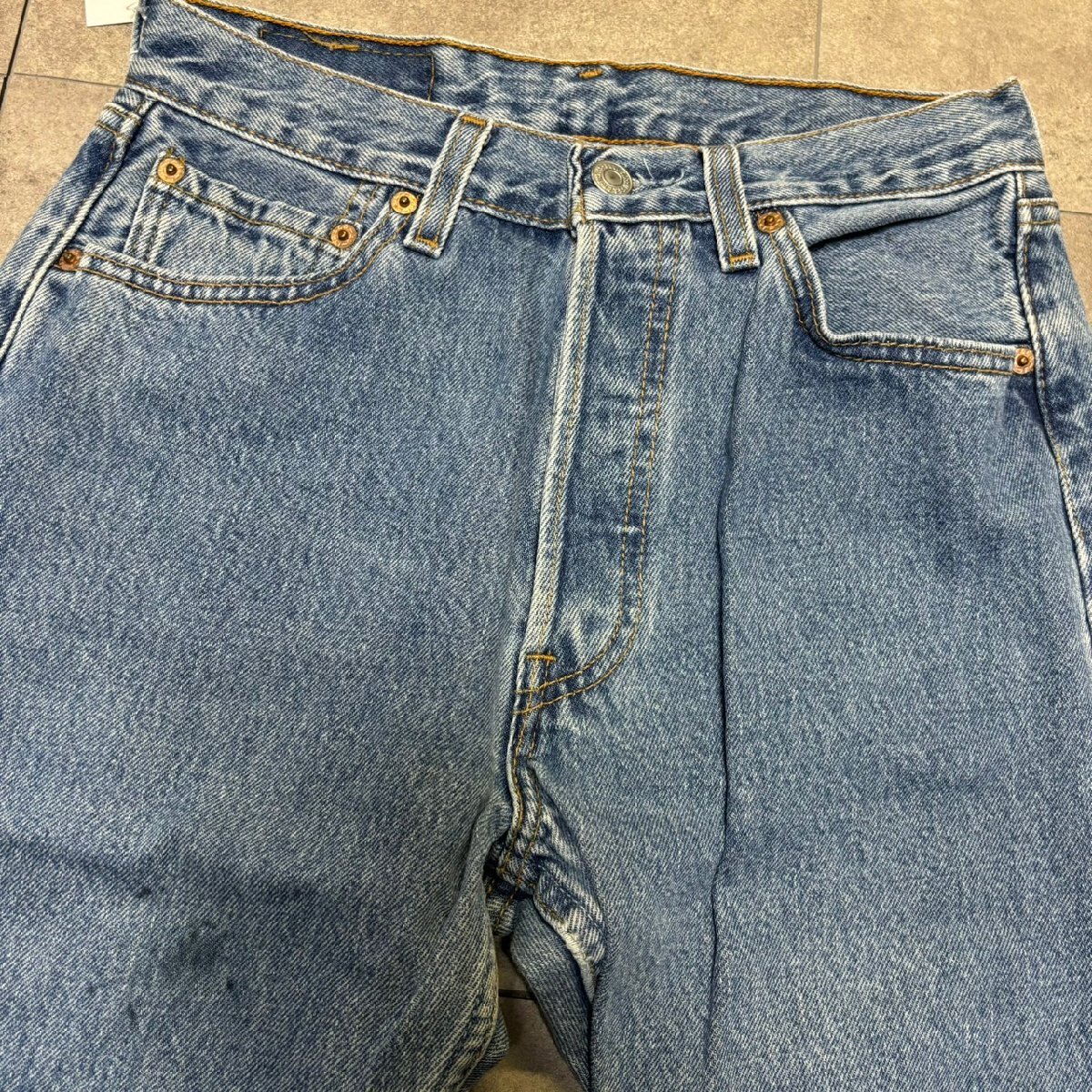 USA製 00年代 Levi's 501 ビンテージ デニム 29×32 刻印553 MADE IN USA 00s_画像9