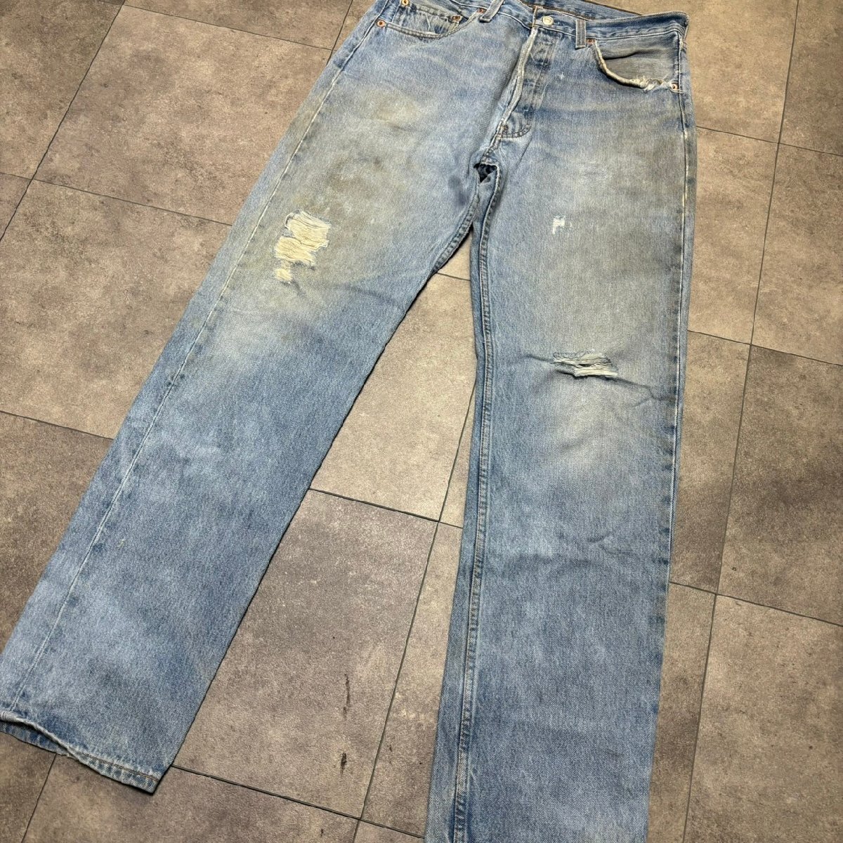 USA製 90年代 Levi's 501 ビンテージ デニム 33×34 刻印520 MADE IN USA 90s_画像8