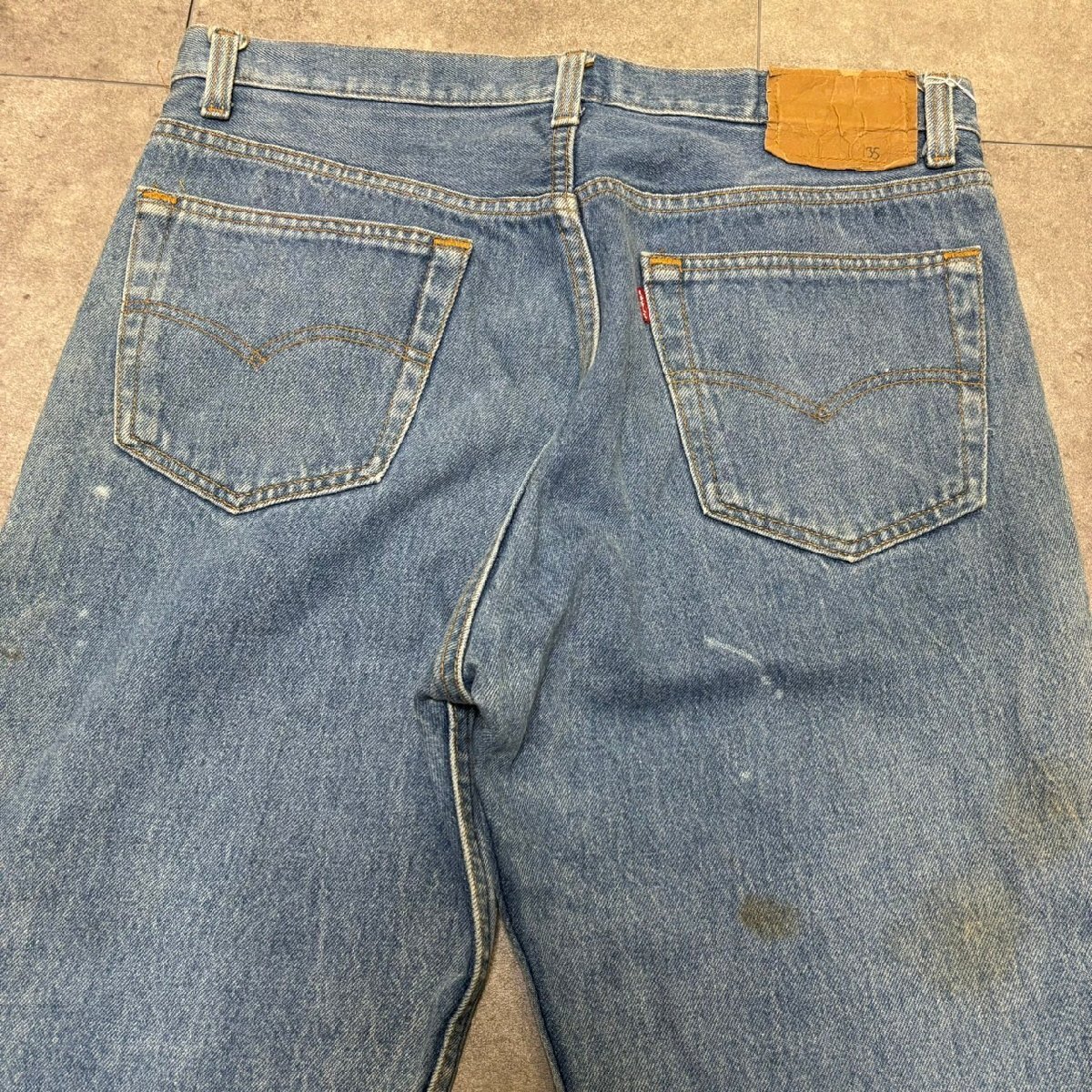 USA製 90年代 Levi's 501 ビンテージ デニム 35インチ相当 刻印653 MADE IN USA 90s_画像4