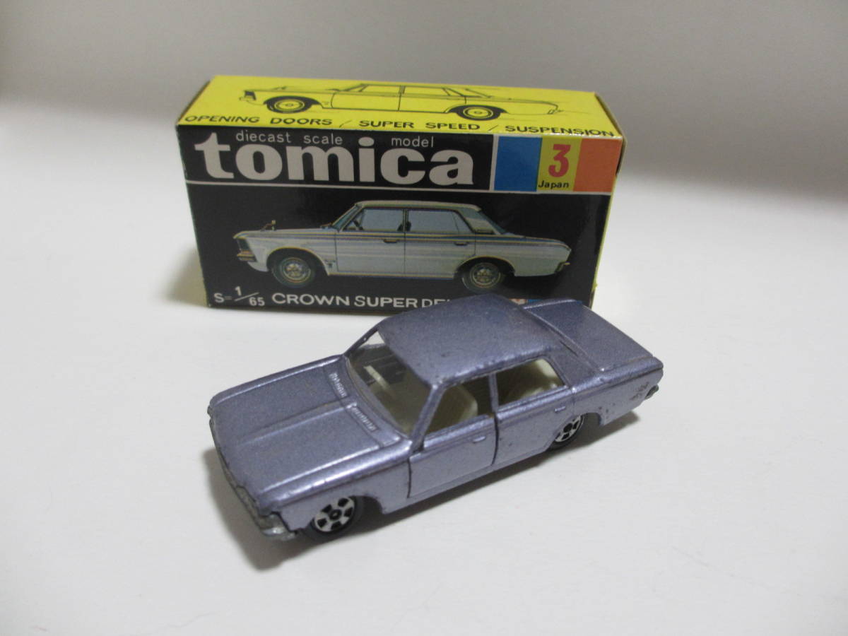 【予約販売品】 トミカ トヨタ クラウン スーパーデラックス メタ青 白シート 日本製 乗用車