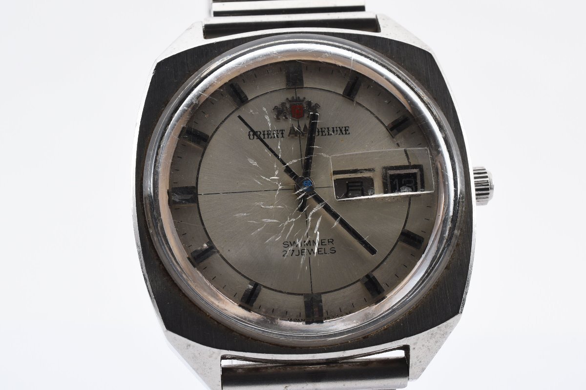 稼働品 オリエント AAA デラックス デイデイト F349-10980 自動巻き メンズ 腕時計 ORIENT_画像1