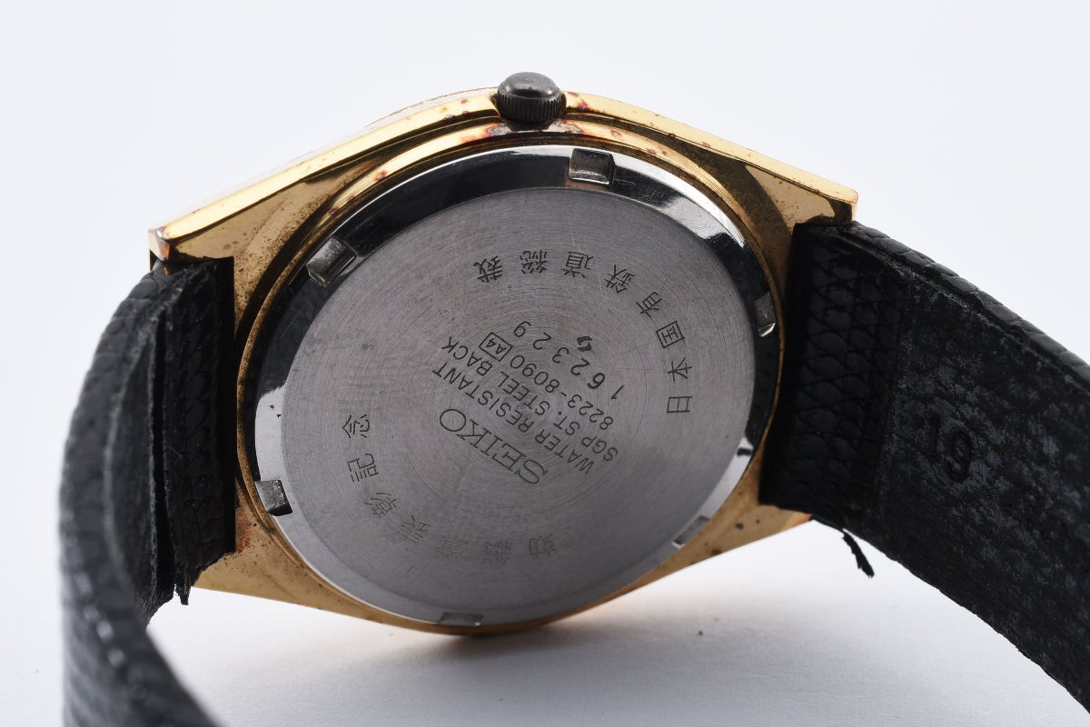 セイコー タイプツー 8223-8090 デイデイト ラウンド ゴールド クォーツ メンズ 腕時計 SEIKO typeⅡ_画像5